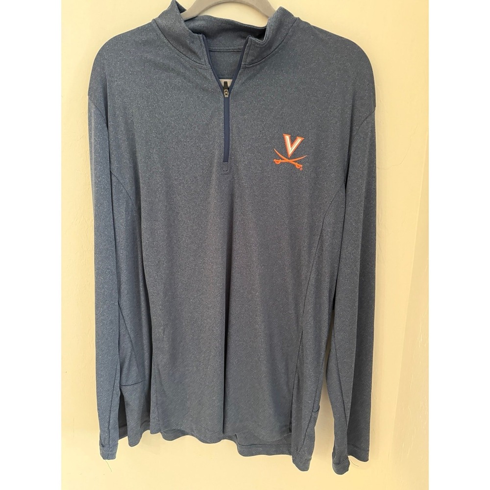Virginia Cavaliers Men's Colosseum Light Weight 1/4 Zip Pullover-Size Large NWT